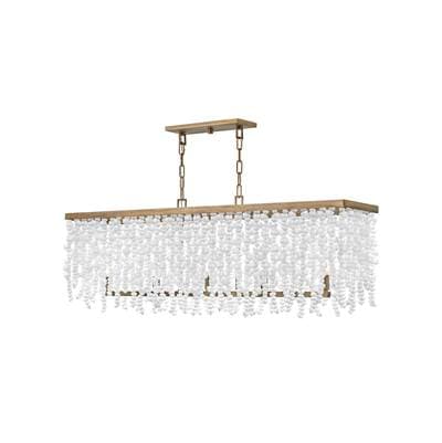 Fredrick Ramond Chandelier Dune Five Light Linear - Burnished Gold