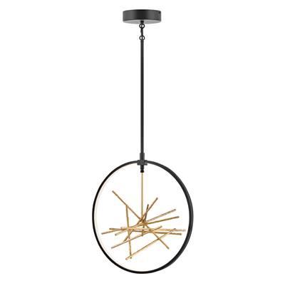 Chandelier Styx Medium Open Frame Pendant in Black by Fredrick Ramond