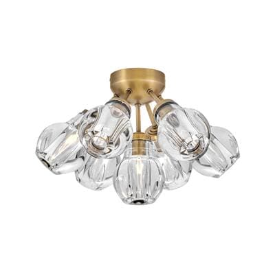 Fredrick Ramond Medium Semi-flush Mount - Heritage Brass by Fredrick Ramond