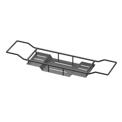 Gatco Modern Bath Tub Caddy, Adjustable, Matte Black