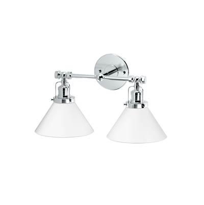 Cafe Double Sconce, Chrome