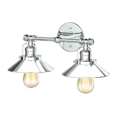 Gatco Modern Farmhouse Metal Double Sconce - Chrome