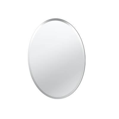 Flush Mount EZ Hanging 26.5''H Frameless Oval Mirror by Gatco