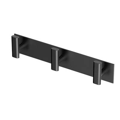 Gatco Elevate All Modern D1/2cor 11'' L Triple Robe Hook - Matte Black by Gatco