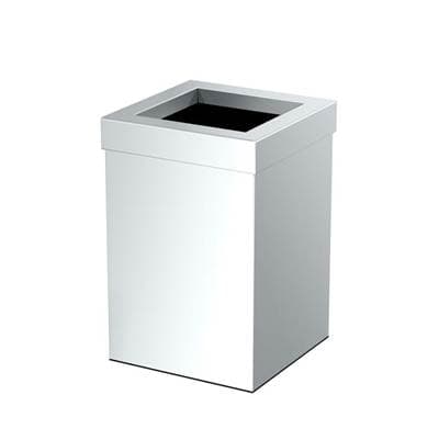 Gatco Wastebasket Square 11.875''H - Chrome