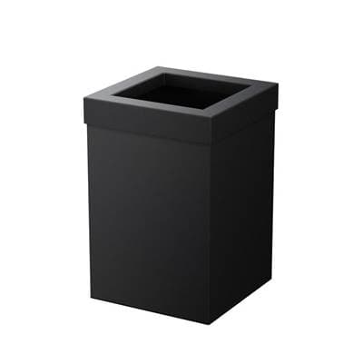 Gatco Wastebasket Square 11.875''H - Matte Black by Gatco