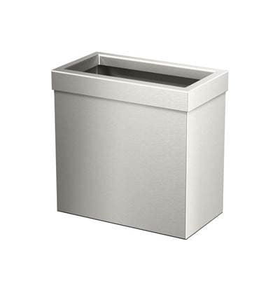 Gatco Wastebasket Rectangular 11.875''H - Satin Nickel by Gatco