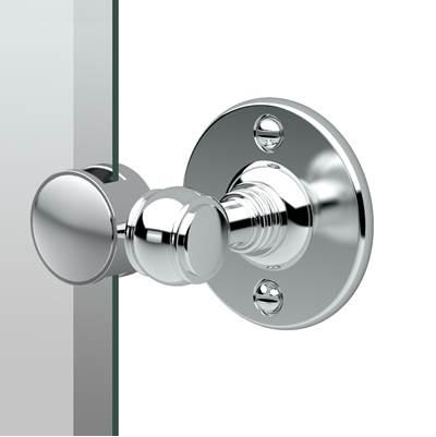 Cafe 26.5''H Frameless Oval Mirror, Chrome