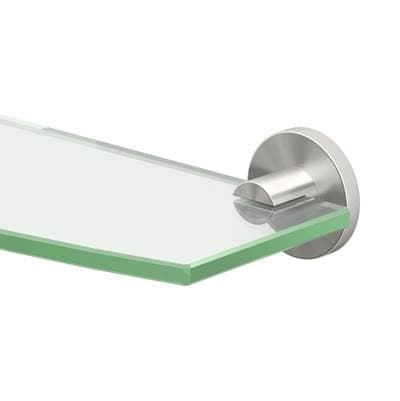 Gatco Channel Vanity Glass Shelf - Satin Nickel