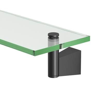 Gatco Bleu Vanity Glass Shelf - Matte Black