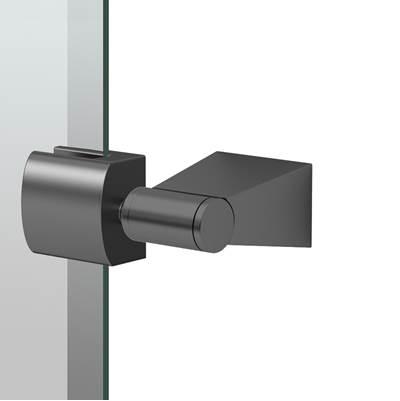 Bleu 31.5''H Frameless Rectangular Mirror, Matte Black