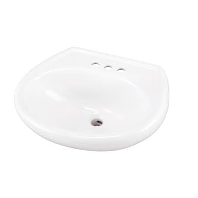 Gerber Plumbing Maxwell Petite Ped Top 20.5''x17.75'' 4''CC - White