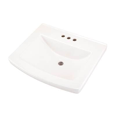 Gerber Plumbing Burr Ridge 24'' Ped Top 4'' CC - White by Gerber Plumbing