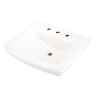 Gerber Plumbing Burr Ridge 24'' Ped Top 8'' CC - White by Gerber Plumbing
