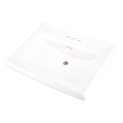 Gerber Plumbing Logan Square Petite Ped Top 24.25:x20.13'' 4''CC - White
