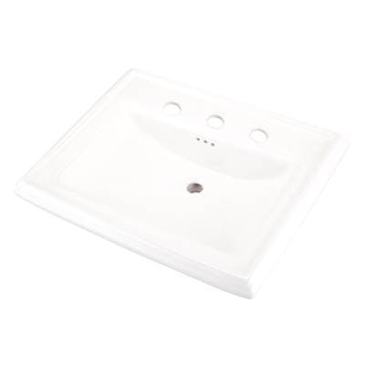 Gerber Plumbing Logan Square Petite Ped Top 24.25''x20.13'' 8''CC - White