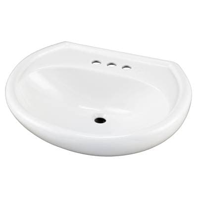 Gerber Plumbing Maxwell Ped Top 25.2''X20.5'' 4''CC - White