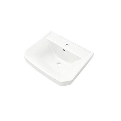 Gerber Plumbing Viper Petite Ped Top 21.88''x18.5'' Single Hole - White