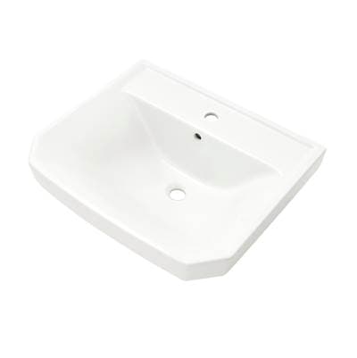 Gerber Plumbing Viper Standard Ped Top 24''x20'' Single Hole - White