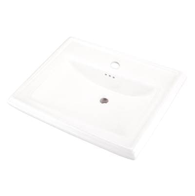 Gerber Plumbing Logan Square Standard Ped Lav 27.38''x21.25'' Single Hole - White by Gerber Plumbing