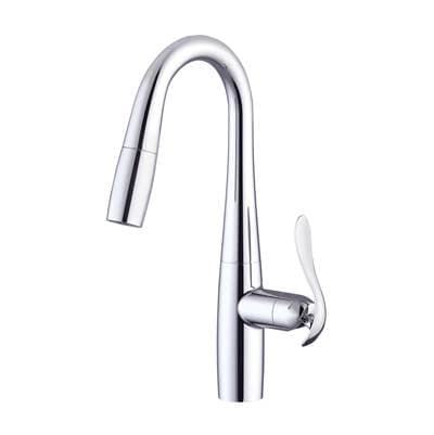 Gerber Plumbing Selene 1H Pull-down Prep Faucet W/ Snapback 1.75gpm - Chrome