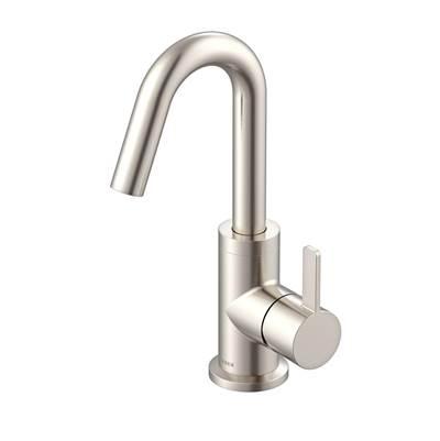 Amalfi 1H Lavatory Faucet Single Hole Mount w/ 50/50 Touch Down Drain & Optional Deck Plate Included 1.2gpm Brushed Nickel by Gerber Plumbing
