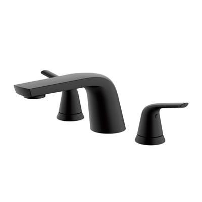 Lemora 2H Roman Tub Trim Kit w/o Spray Satin Black by Gerber Plumbing