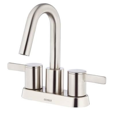 Amalfi 2H Centerset Lavatory Faucet w/ 50/50 Touch Down Drain 1.2gpm Brushed Nickel