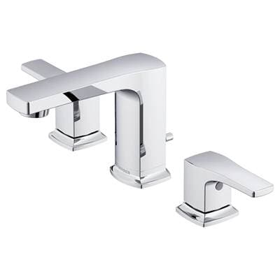Gerber Plumbing Tribune 2H Widespread Lavatory Faucet W/ 50/50 Pop-up Drain 1.2gpm - Chrome by Gerber Plumbing