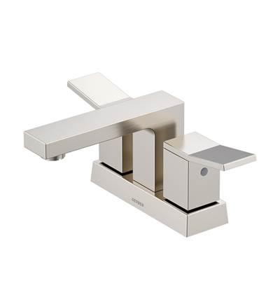 Avian 2H Centerset Lavatory Faucet w/ Metal Touch Down Drain 1.2gpm Brushed Nickel by Gerber Plumbing