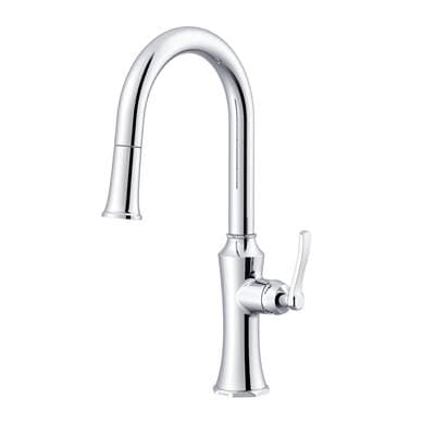 Gerber Plumbing Draper 1H Kitchen Pull-down Kitchen Faucet W/ Snapback 1.75gpm - Chrome