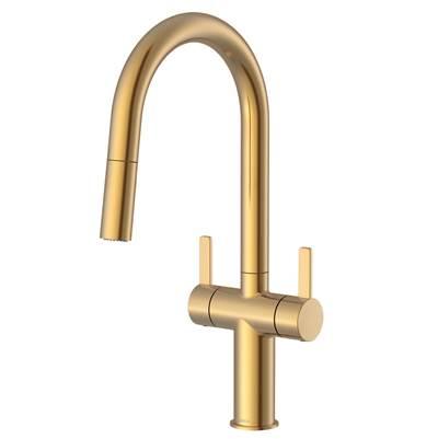 Amalfi 2H Pull-Down Kitchen Faucet w/ SnapBack Retraction 1.75gpm Brushed Bronze by Gerber Plumbing