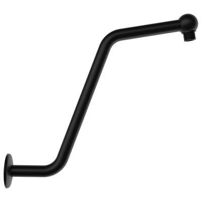 13'' S Shaped Showerarm w/ Escutcheon Satin Black
