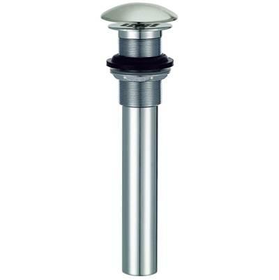 1 1/4'' Drain without Overflow with Cover & Grid Strainer Brushed Nickel