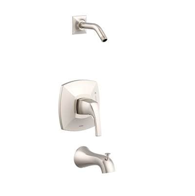 Gerber Plumbing Vaughn 1H Tub & Shower Trim Kit & Treysta Cartridge Less Showerhead - Brushed Nickel by Gerber Plumbing