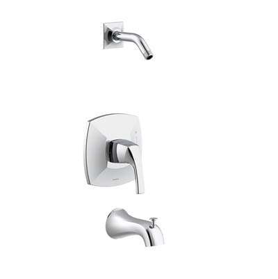 Gerber Plumbing Vaughn 1H Tub & Shower Trim Kit & Treysta Cartridge Less Showerhead - Chrome by Gerber Plumbing
