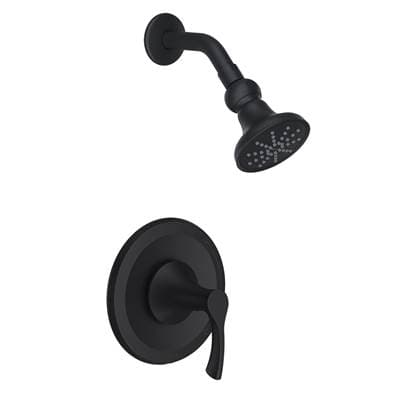 Gerber Plumbing Antioch 1H Shower Only Trim Kit & Treysta Cartridge 1.75gpm - Satin Black by Gerber Plumbing