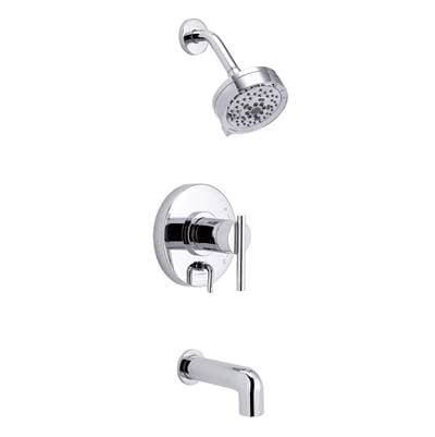 Gerber Plumbing Parma 1H Tub & Shower Trim Kit & Treysta Cartridge W/ Diverter On Valve & 5...