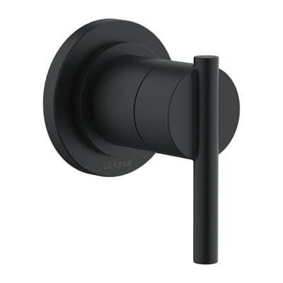 Gerber Plumbing Parma 1H Trim Kit for Volume Control & Diverter Valves - Satin Black by Gerber Plumbing