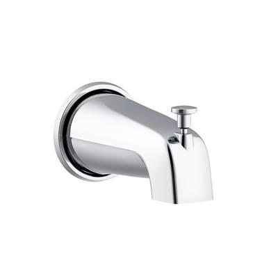 5 1/2'' Wall Mount Tub Spout with Diverter Chrome