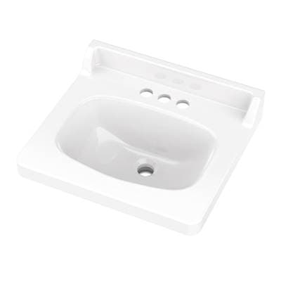 Gerber Plumbing Marquis Vanity Top 19x17 4''CC - White by Gerber Plumbing