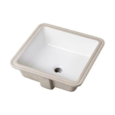 Wicker Park Undercounter Lavatory 16'' x 16'' Square White
