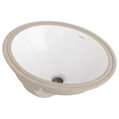Gerber Plumbing Luxoval Undercounter 15'' X 12'' Oval Lav - White