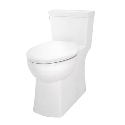 Gerber Plumbing Burr Ridge 1.28gpf ADA EL 1pc CT Toilet 12'' Rough-in - White by Gerber Plumbing