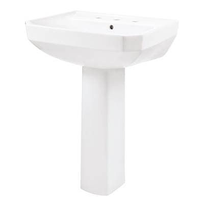 Gerber Plumbing Viper Standard 8''CC Ped Lav Combo: G0013569 Lav W/ G0029834 Ped - White by Gerber Plumbing