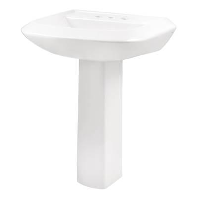 Avalanche Standard 4''CC Ped Lav Combo: G0013595 Lav w/ G0029834 Ped White