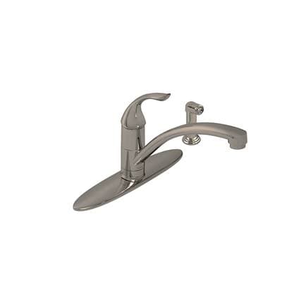 Gerber Plumbing Viper 1H Kitchen Faucet W/ Spray & Deck Plate 1.75gpm Aeration/2.2gpm Spray -...