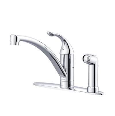 Gerber Plumbing Viper 1H Kitchen Faucet W/ Spray On Deck 1.75gpm Aeration/2.2gpm Spray - Chrome