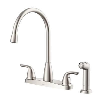 Viper 2H High Arc Kitchen Faucet w/ Spray 1.75gpm Stainless Steel by Gerber Plumbing