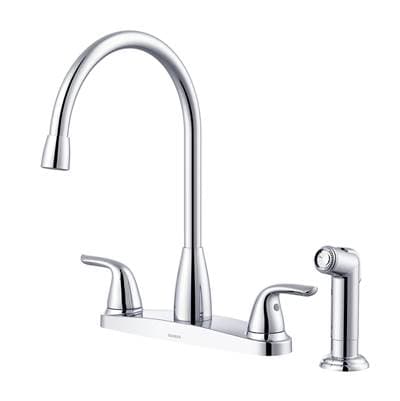 Gerber Plumbing Viper 2H High Arc Kitchen Faucet W/ Spray 1.75gpm - Chrome by Gerber Plumbing